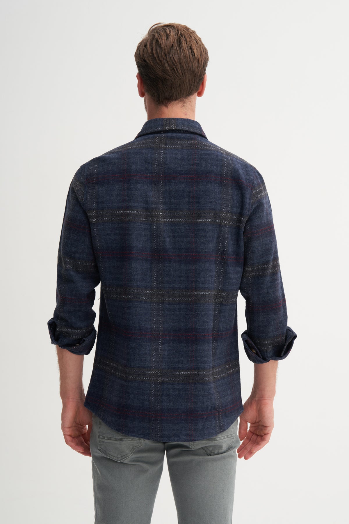 Regular Fit Pocket Lumberjack Patterned Shirt