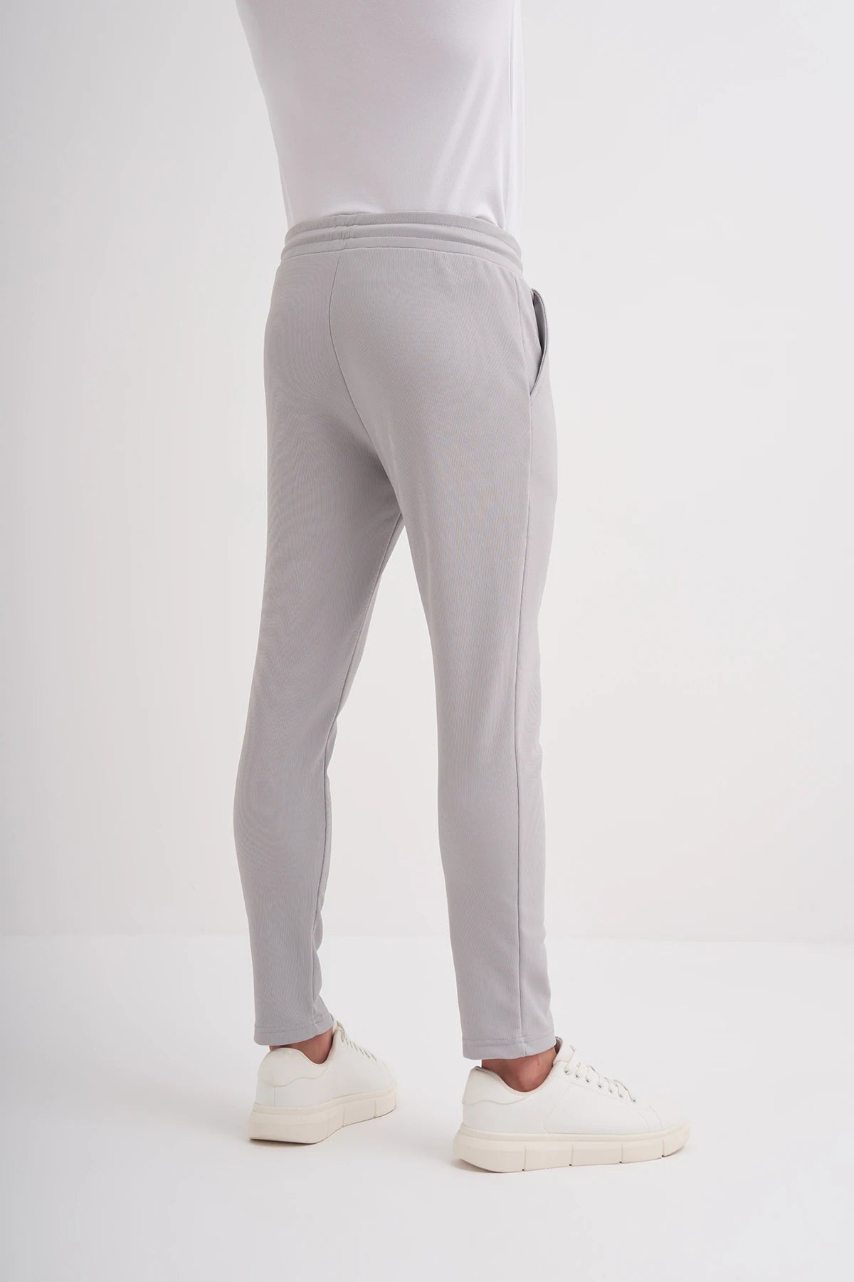 Regular Fit Vertical Striped Single Jersey Sweatpants