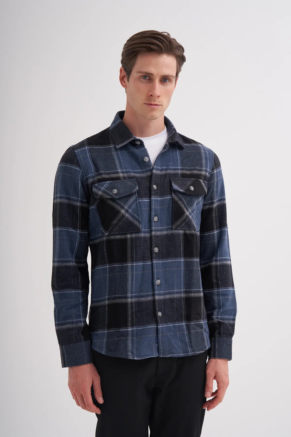 Regular Fit Lumberjack Shirt with Pocket Detail