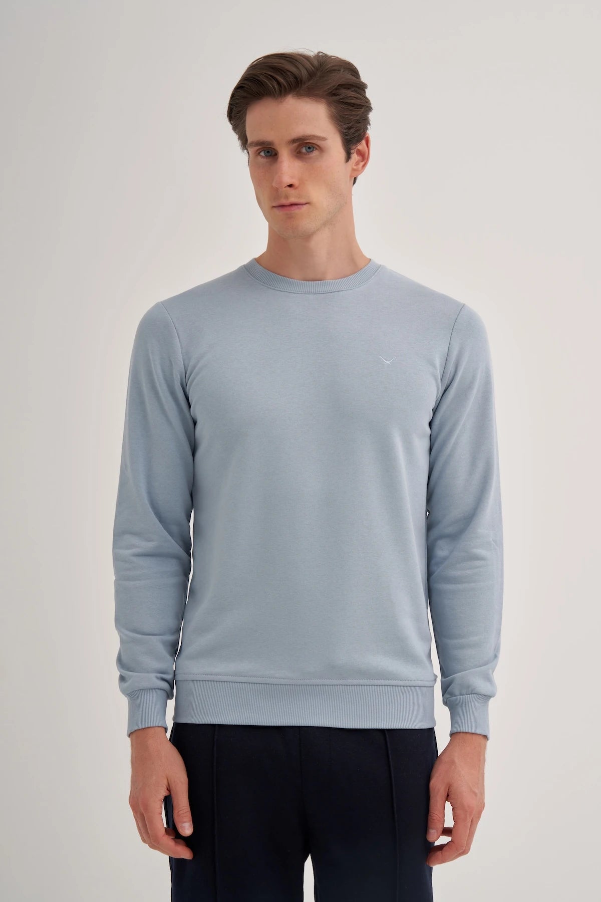 Slim Fit Seasonal 3 Thread Cotton Blend Sweatshirt