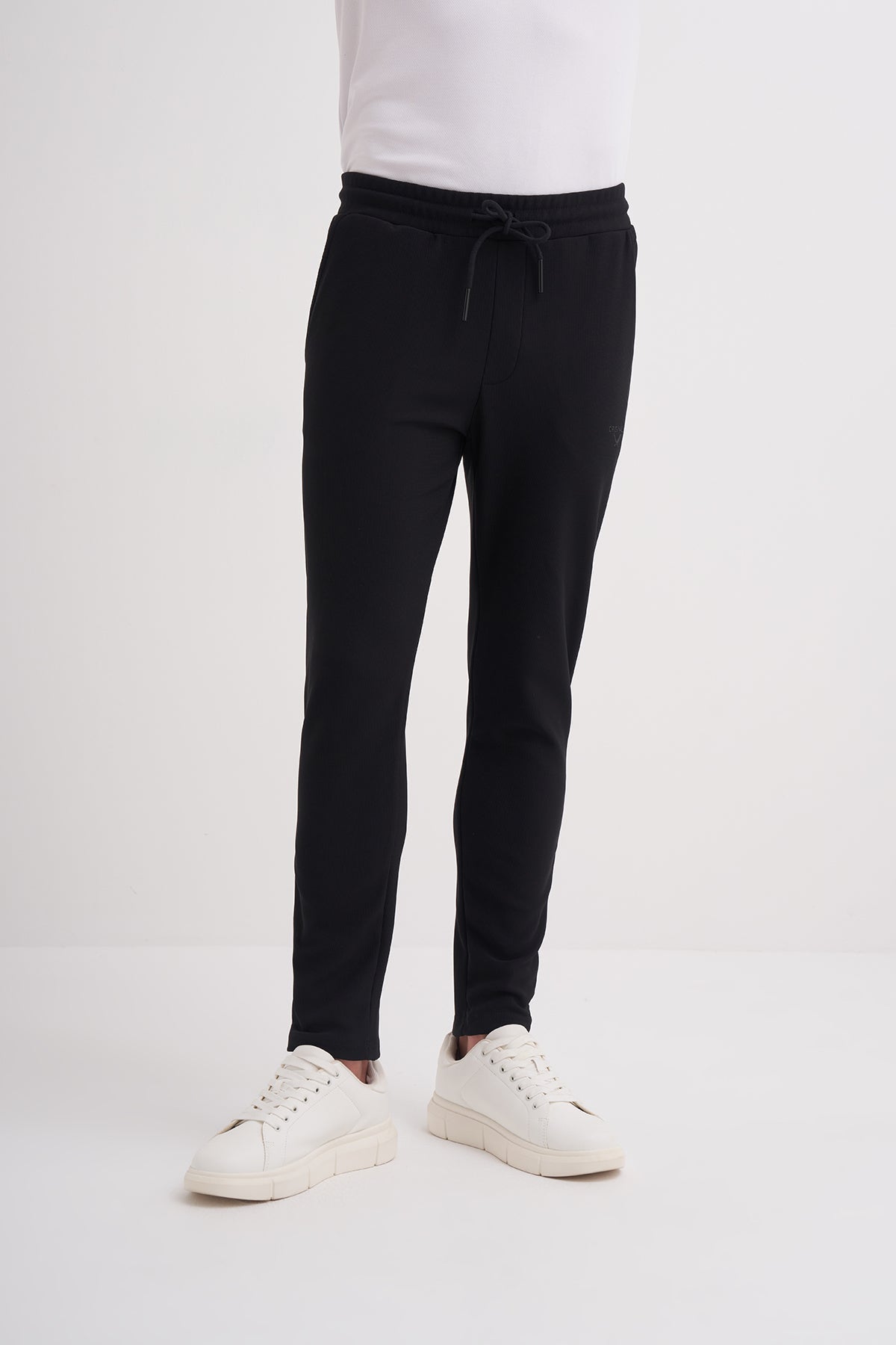 Regular Fit Vertical Striped Single Jersey Sweatpants