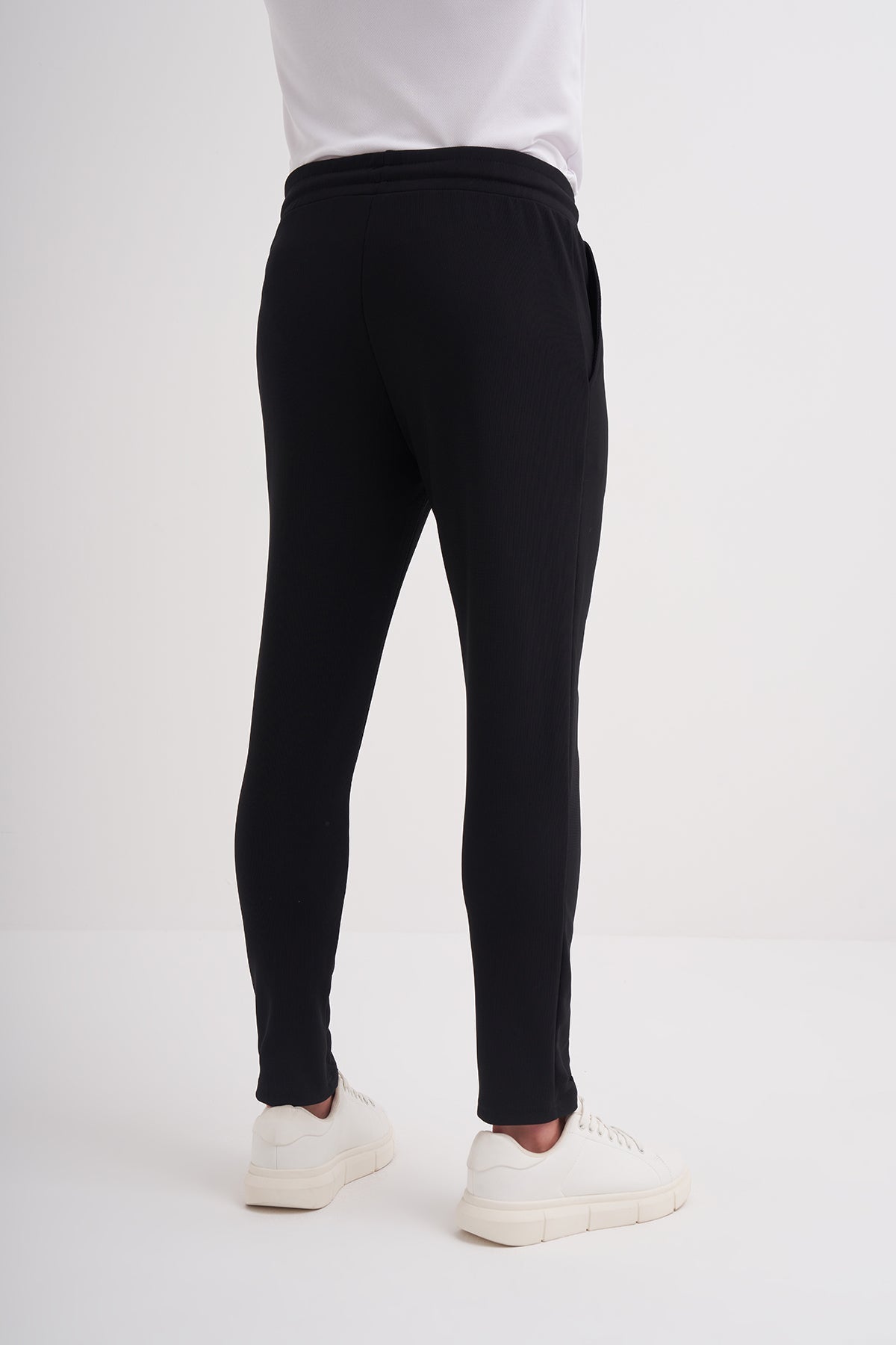 Regular Fit Vertical Striped Single Jersey Sweatpants