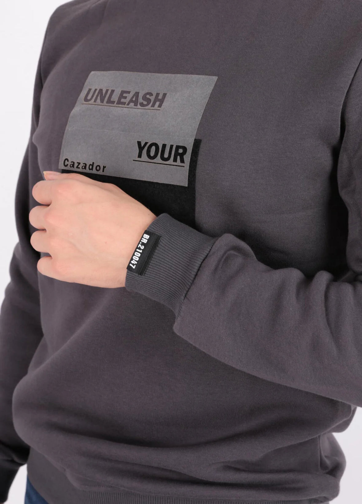 UNLEASH STORY Graphic Cotton Blend Relaxed Fit Sweatshirt