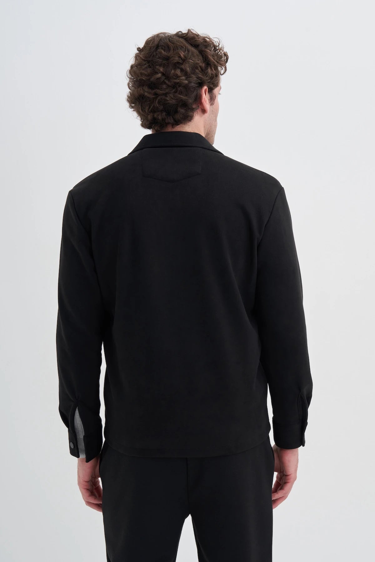 Regular Fit Suede Pocket Detailed Zipper Jacket