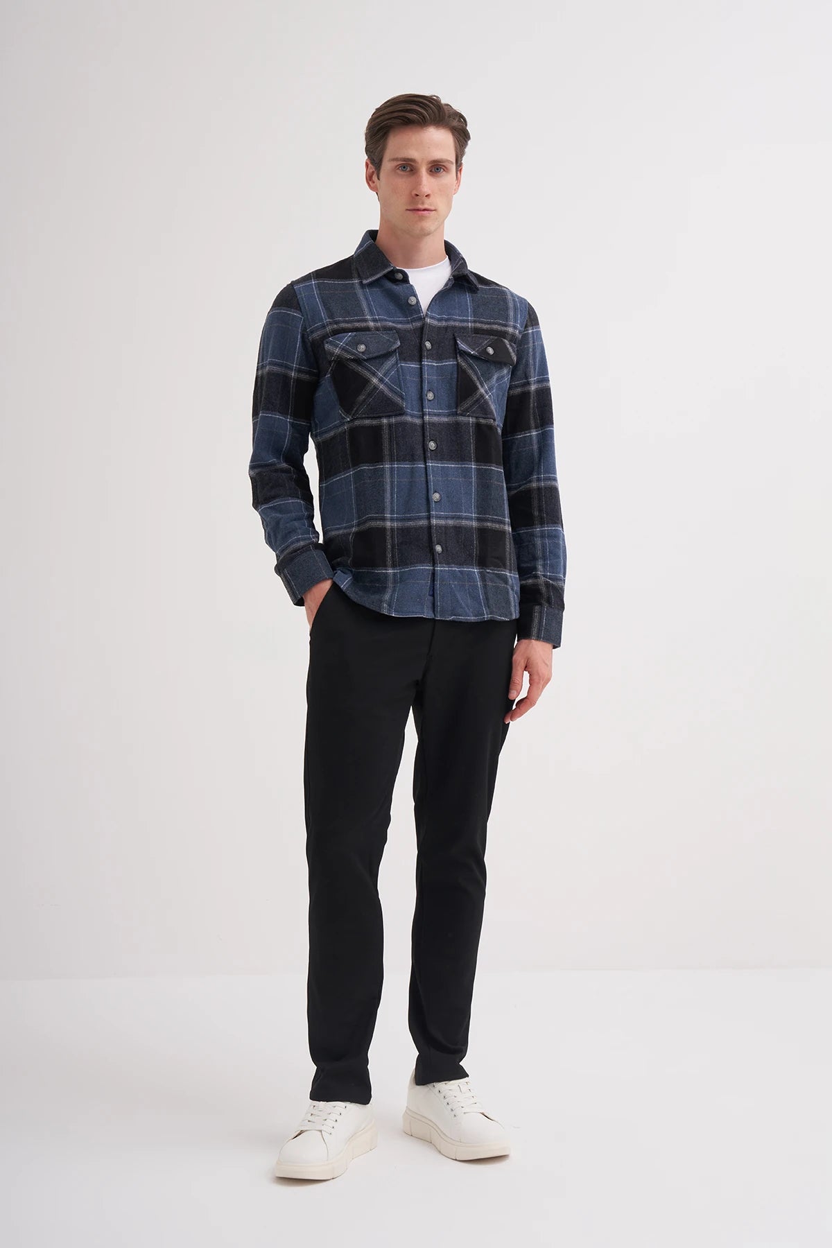 Regular Fit Lumberjack Shirt with Pocket Detail