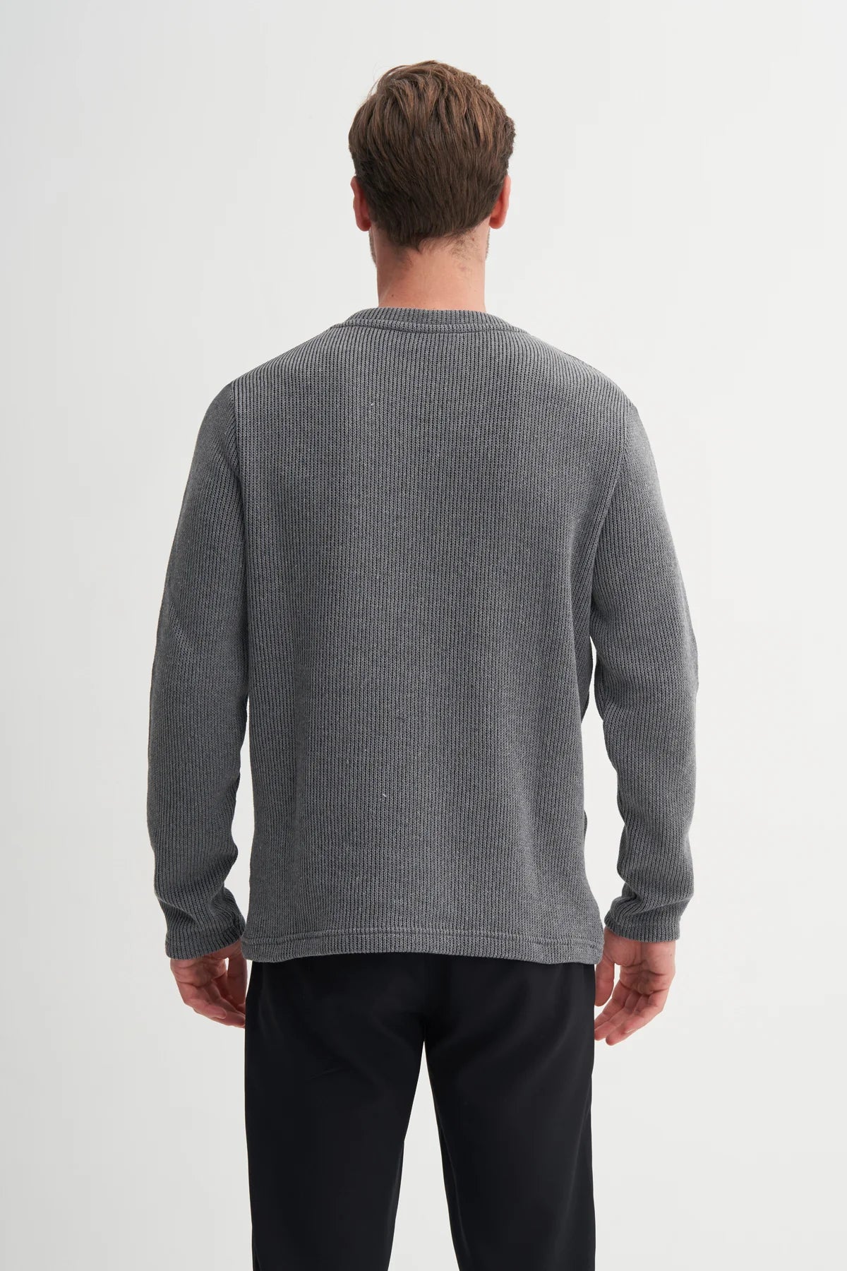 Selenic Knit Cotton Blend Regular Fit Sweatshirt