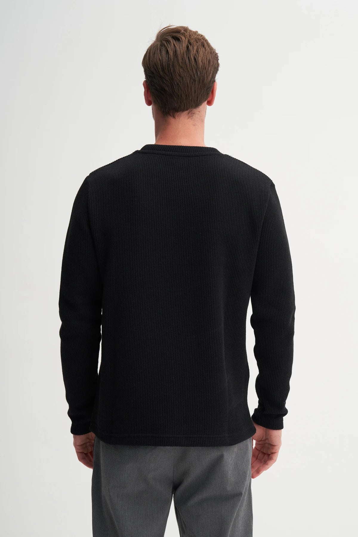 Selenic Knit Cotton Blend Regular Fit Sweatshirt