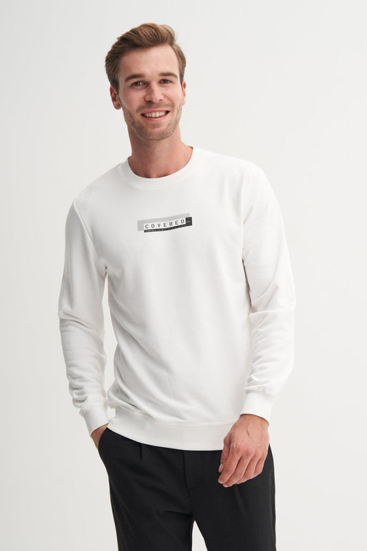 Cotton Blend Seasonal 3 Thread Slim Fit Sweatshirt